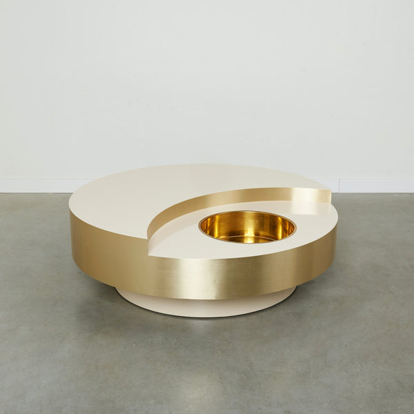 Revolving coffee table by Willy Rizzo, 1970s