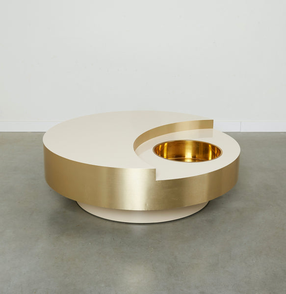 Revolving coffee table by Willy Rizzo, 1970s