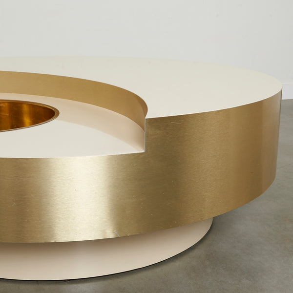 Revolving coffee table by Willy Rizzo, 1970s
