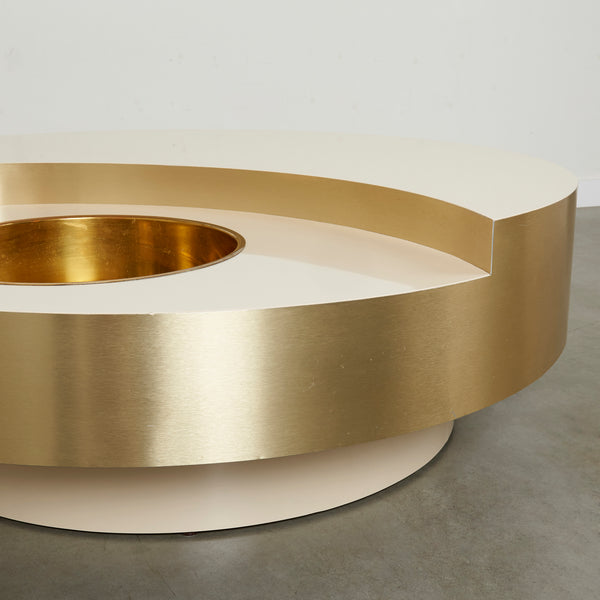 Revolving coffee table by Willy Rizzo, 1970s