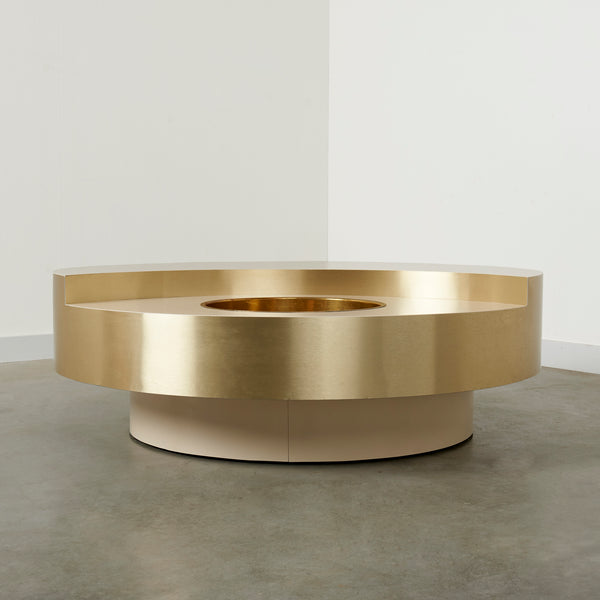 Revolving coffee table by Willy Rizzo, 1970s