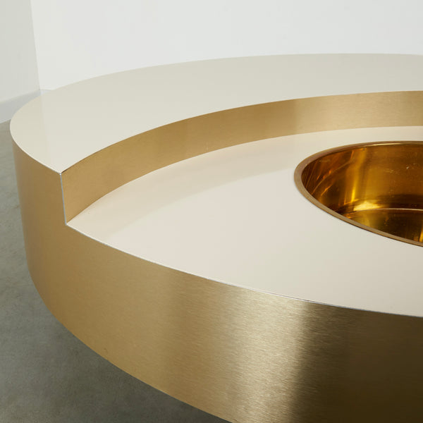 Revolving coffee table by Willy Rizzo, 1970s