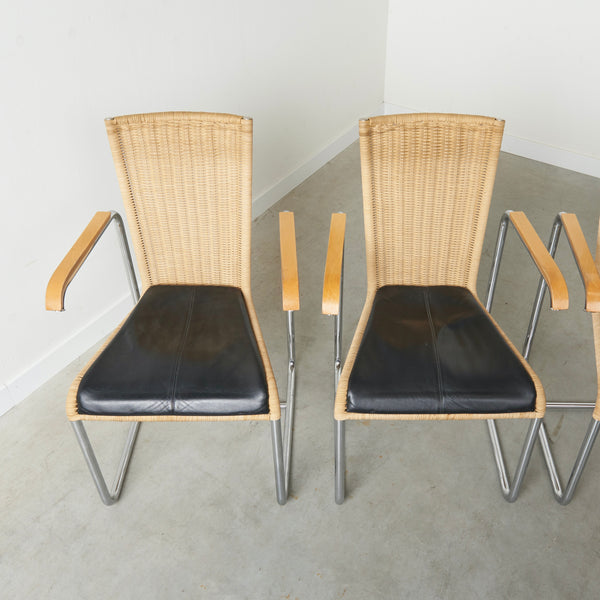 Six Tecta D20 dining chairs, 1980s