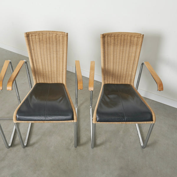 Six Tecta D20 dining chairs, 1980s