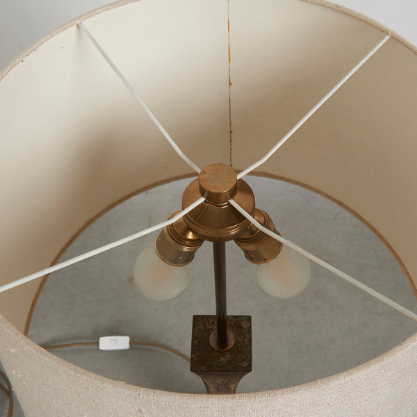 Bronze Hansen Lighting table lamp, USA 1960s