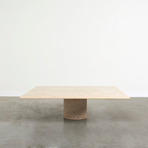 Large travertine coffee table: Up & Up