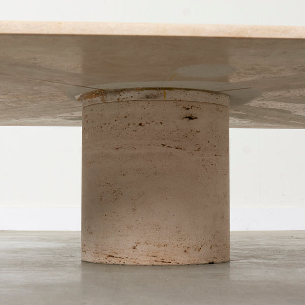 Large travertine coffee table: Up & Up