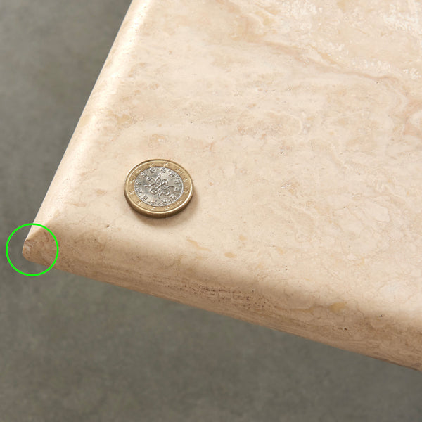 Large travertine coffee table: Up & Up