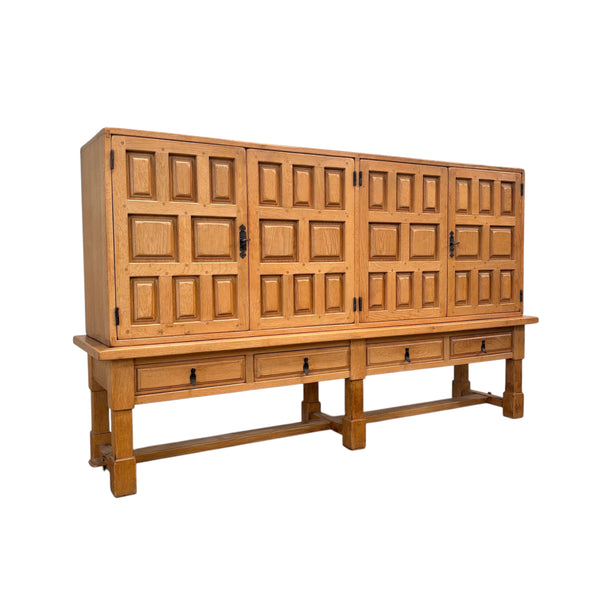 Early 20th Century Spanish highboard in Brutalist style