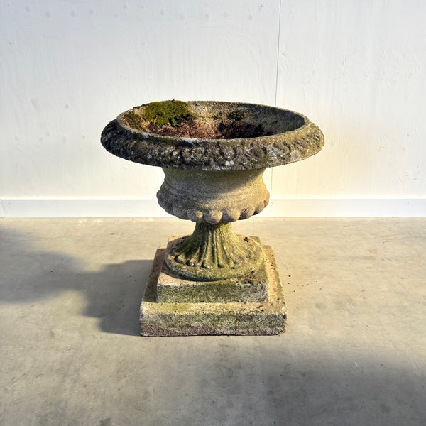 Ancient concrete plant stand