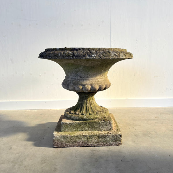 Ancient concrete plant stand