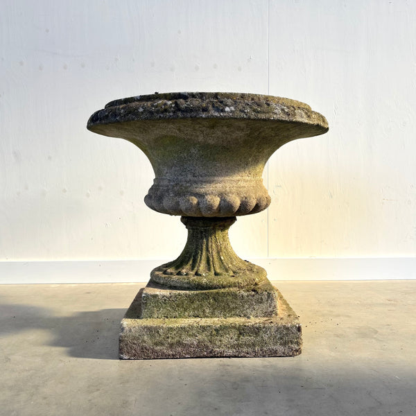 Ancient concrete plant stand