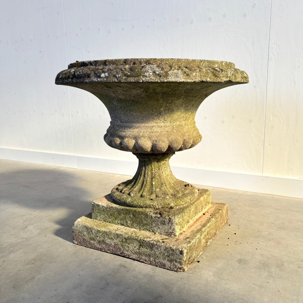 Ancient concrete plant stand