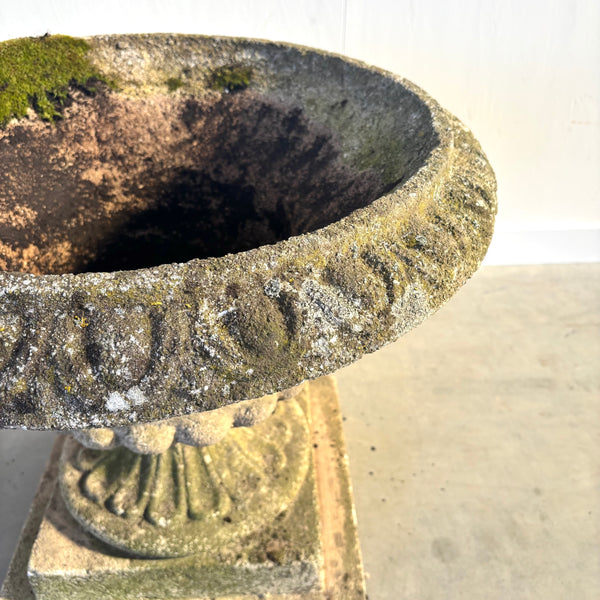 Ancient concrete plant stand