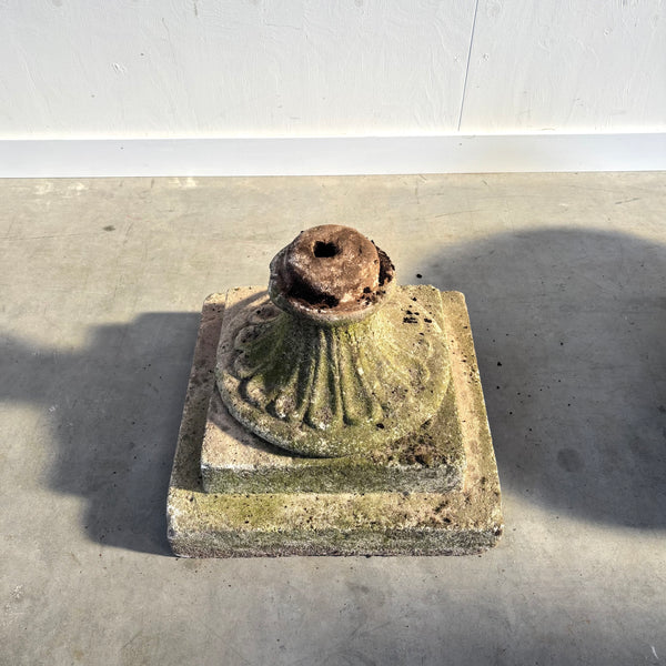 Ancient concrete plant stand