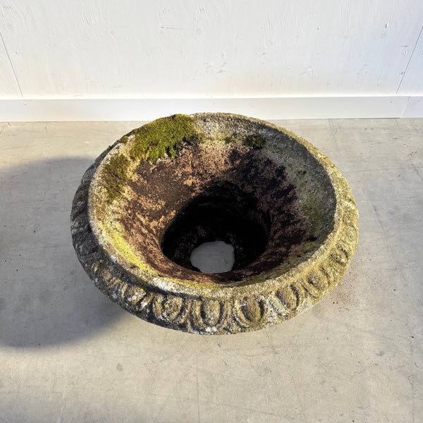 Ancient concrete plant stand