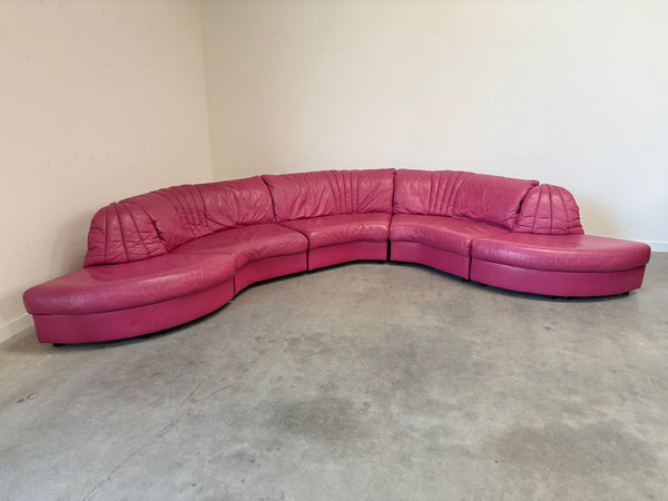 Vintage round modular sofa, 1980s