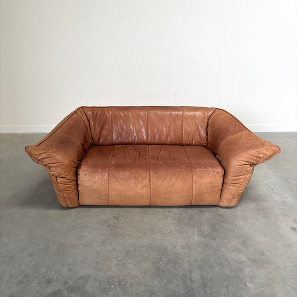 Cognac leather Andes sofa, Montis 1970s