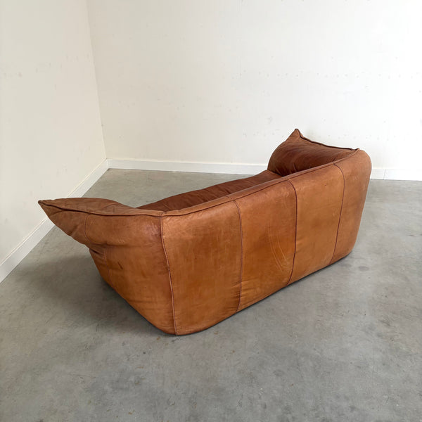Cognac leather Andes sofa, Montis 1970s