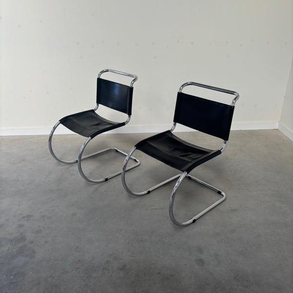 Set MR10 chiars by Mies van der Rohe, 1980s