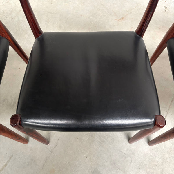 4x Møller 77 dining chairs, Denmark 1960s