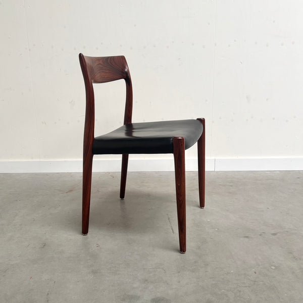 4x Møller 77 dining chairs, Denmark 1960s
