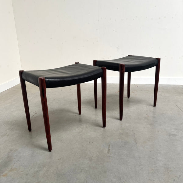 Set Møller 80A stools, 1960s