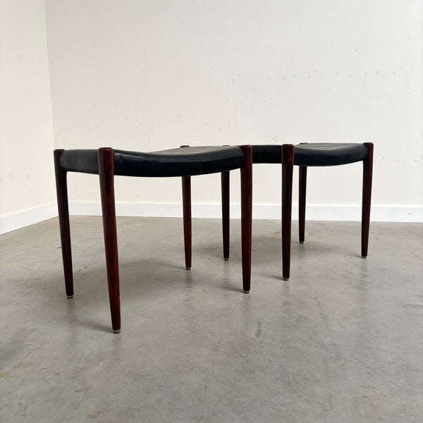 Set Møller 80A stools, 1960s