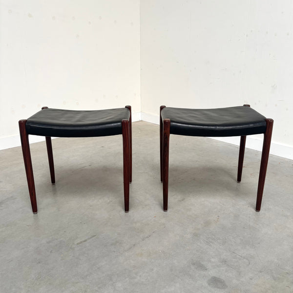 Set Møller 80A stools, 1960s