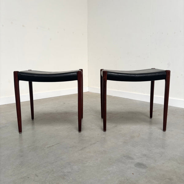 Set Møller 80A stools, 1960s