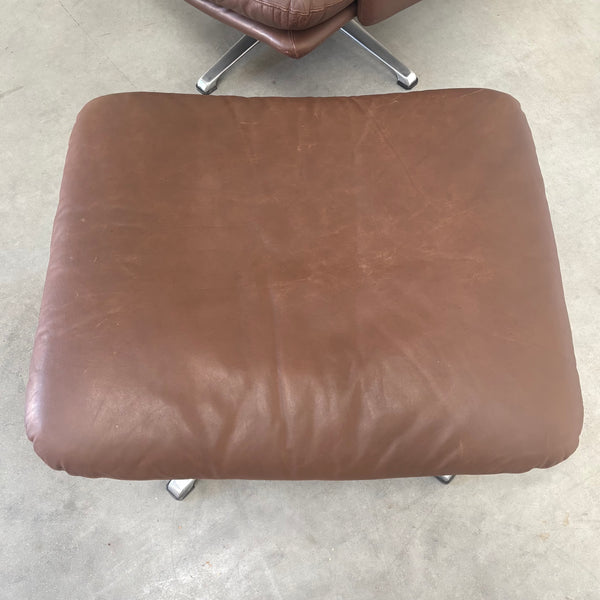 Lounge chair with hocker by Carl Straub, 1960s
