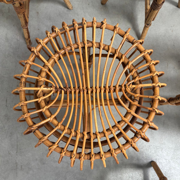Set of six Franco Albini stools, 1960s