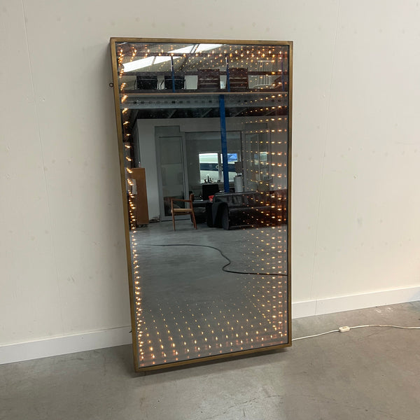 Large infinity / theater mirror, 1970s