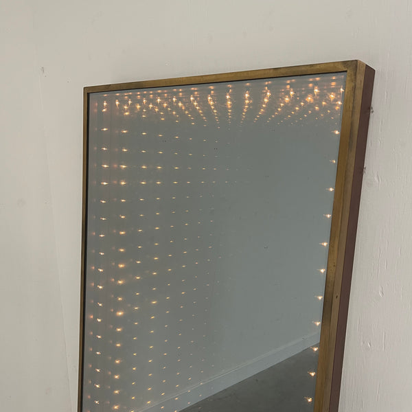 Large infinity / theater mirror, 1970s