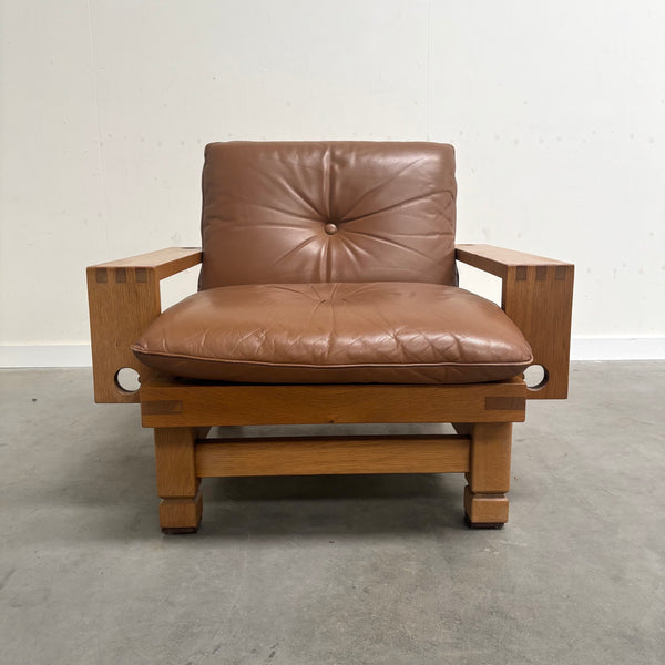 Klaus Rausch lounge chair with hocker, 1960s