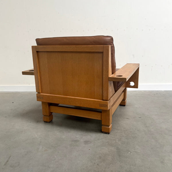 Klaus Rausch lounge chair with hocker, 1960s