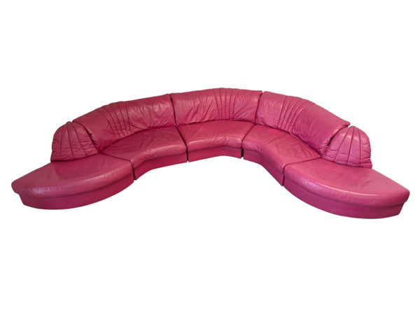 Vintage round modular sofa, 1980s