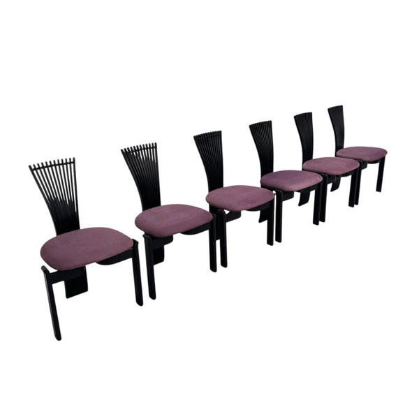 6x Postmodern dining chairs by Westnofa, 1980s