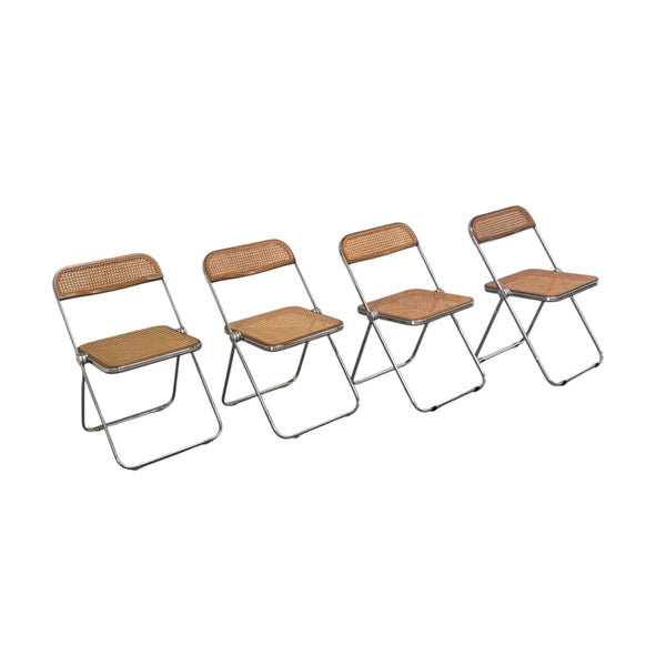 Set of 4 Castelli Plia folding chairs, 1960s