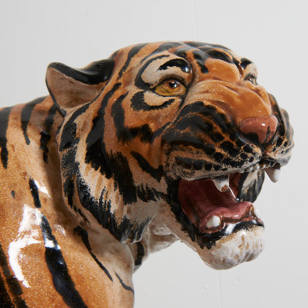 Vintage Italian Tiger statue, 1960s