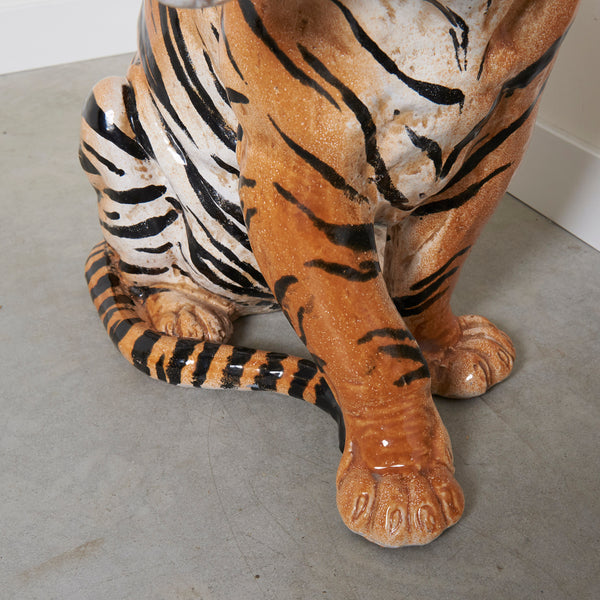 Vintage Italian Tiger statue, 1960s
