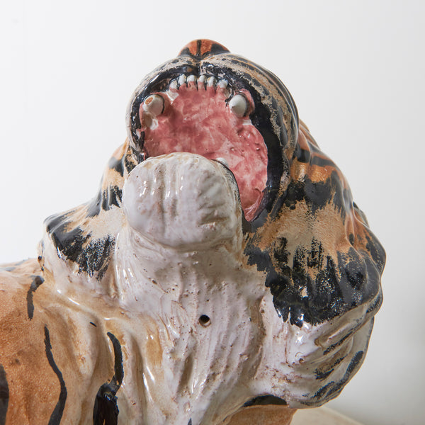 Vintage Italian Tiger statue, 1960s