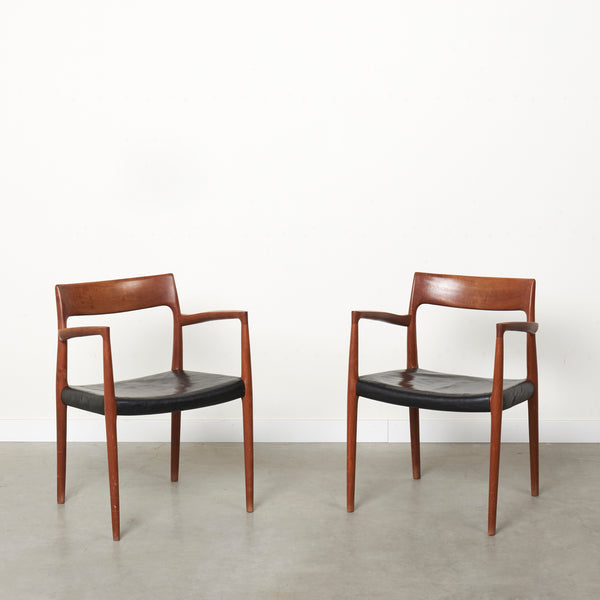 Niels Otto Møller dining chairs, model 57