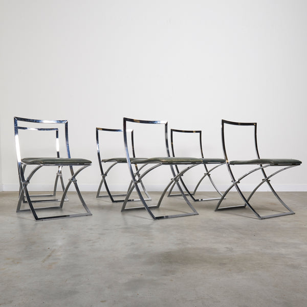 Set of 6 dining chairs by Marcello Cuneo, Italy 1970s