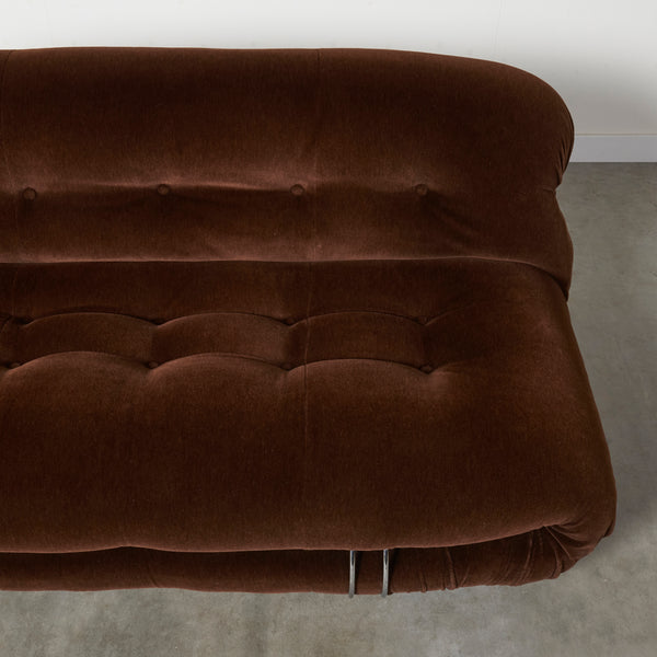 Cassina Soriana lounge set in Mohair, Italy 1970s
