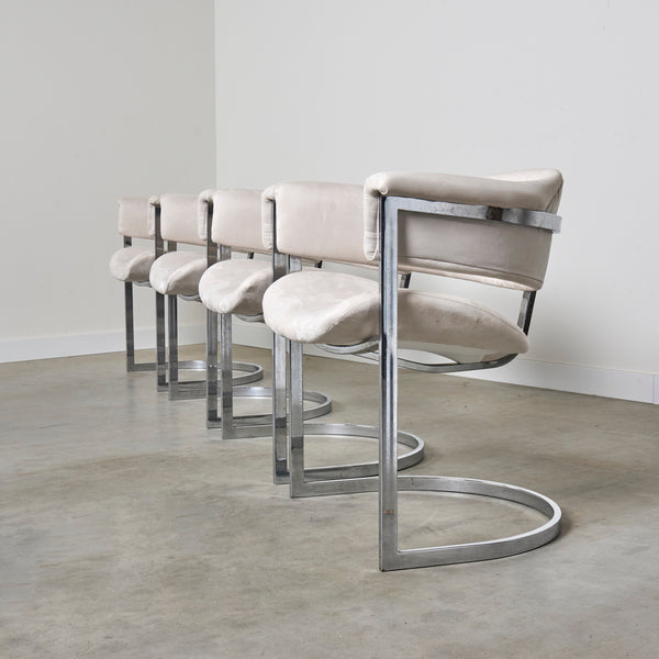Set of 4 dining chairs by Vittorio Introini, Italy 1970s