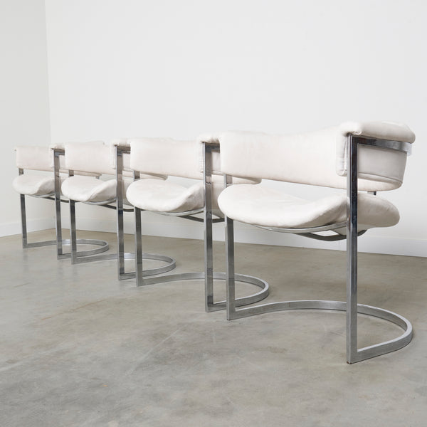 Set of 4 dining chairs by Vittorio Introini, Italy 1970s