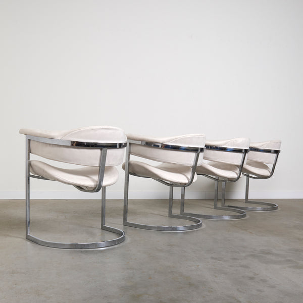 Set of 4 dining chairs by Vittorio Introini, Italy 1970s