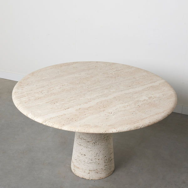 Travertine dining table by Up & Up Editions, 1970s