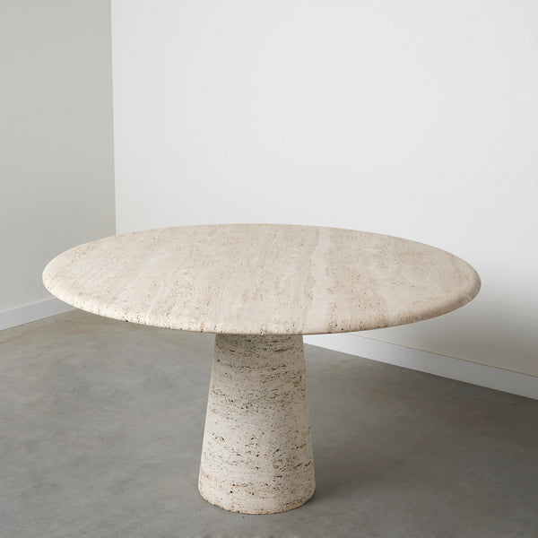 Travertine dining table by Up & Up Editions, 1970s